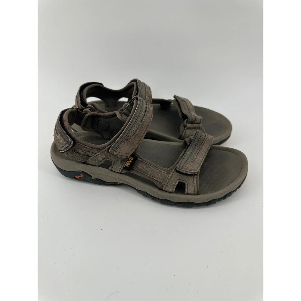 Teva Mens Hudson Brown Suede‎ Adjustable Sport Hiking Sandals 1002433 Size 10
